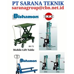 bishamon hand pallet stacker pt sarana teknik
