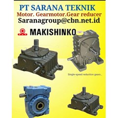 pt sarana makishinko worm gear gearmotor gear reducer