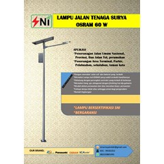 lampu pju tenaga surya osram 60watt