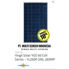 panel surya yingli solar 260wp. 