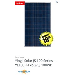 panel surya yingli solar 100wp. 