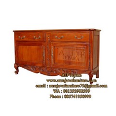 buffet finishing natural | jepara furniture | ajf | 2018