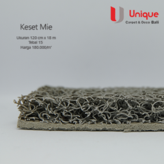 keset lantai mie bihun abu / keset karet / keset pvc / bali