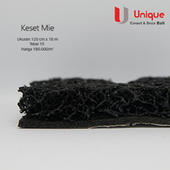 keset lantai mie bihun hitam / keset karet / pvc / bali