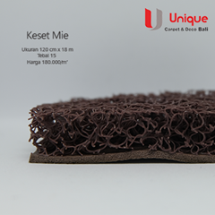 keset lantai mie coklat / keset karet / keset pvc / bali
