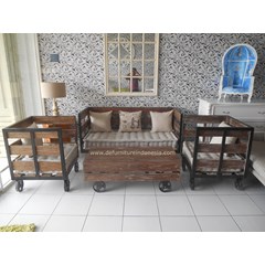 sofa ruang tamu besi set 311 meja 