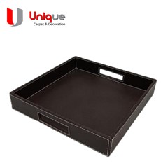 baki kulit coklat tua 30x30 cm 