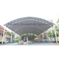 jasa pemasangan atap untuk lapangan basket