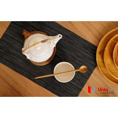 placemat pvc hitam b44 / placemat pvc murah / alas meja