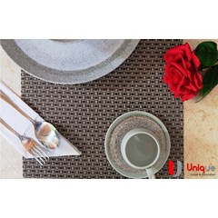 placemat pvc a8 zen premium weave / tatakan piring murah / alas meja