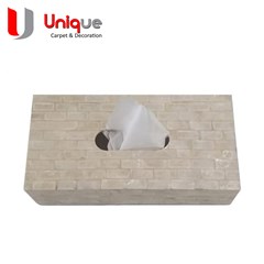 tempat tisue kerang kotak silver / kerajinan kerang 