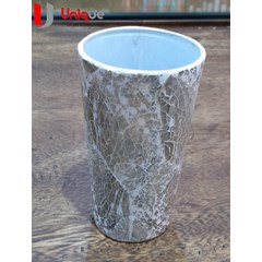 gelas kerang mutiara abstrak silver/ kerajinan kerang / handmade gelas kerang