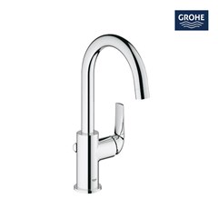 bau curve single lever basin mixer