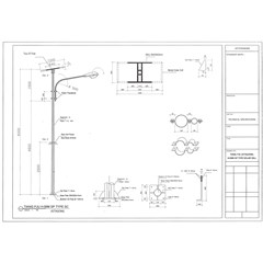 tiang pju octagonal 6 meter