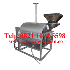 mesin sangrai  coklat kapasitas 10 kg / batch - mesin pemasak biji coklat kakao - mesin roaster kopi - mesin pemasak biji-bijian