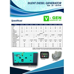 genset solar krisna genset murah merek v gen 50 kva