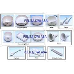 peralatan laboratorium - porcelain ware