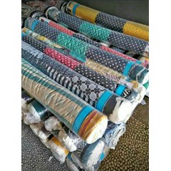 kain bahan kerudung motif denay ( kain polyester )