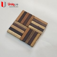 coaster kayu teri / tatakan gelas kayu / tatakan gelas hotel / wadah makanan