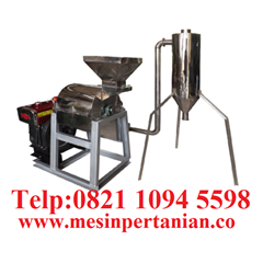 mesin hammer mill cyclone - mesin penepung pinang - mesin pertanian