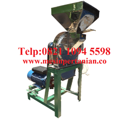 mesin penepung pinang (disk mill) stainless steel  kapasitas mesin 180 kg / jam - mesin pertanian