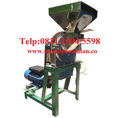 mesin penepung daun teh (disk mill) stainless steel kapasitas mesin 450 kg/jam - mesin pertanian - mesin pengolahan teh