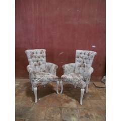 kerajinan kayu sofa single sakura flowers