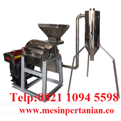 mesin hammer mill with cyclone  material stainless steel  - mesin penepung cengkeh