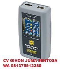 aemc l642 simple logger ii data logger 2-channel temp. thermocouple dataview software