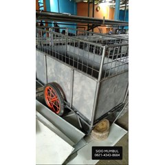 tong sampah roda gerobak segi tarik besi plat seng pipa siku