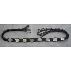 belt black clip shell / sabuk klip kerang hitam 