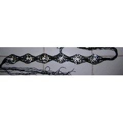 belt black clip shell / sabuk klip kerang hitam 