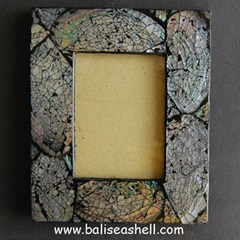 frame photo seashell art / bingkai foto kerang