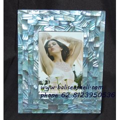 frame photo from shell abalone small / bingkai foto dari kerang kecil abalone 