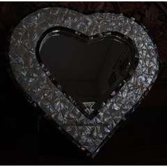 frame mirror pearl big shell / bingkai kaca atau cermin kerang mutiara besar 