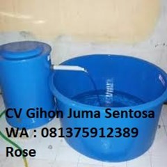 bak fiber bulat + tub  filter external 