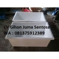 bak fiber persegi putih