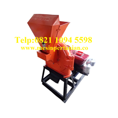 mesin penepung jagung (disk mill) besi kapasitas mesin 28 kg / jam