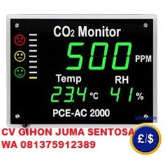pce ac2000 air quality carbon dioxide meter