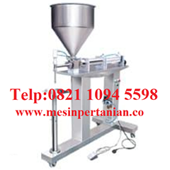 paste filler portable semi auto single nozzle 