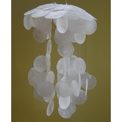 wind chimes shell capiz / kerang lonceng angin capiz