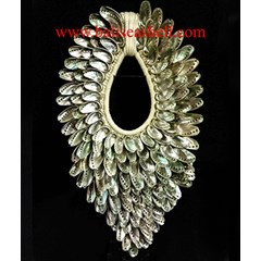 shell native long abalon indonesia crafts necklace / kerajinan kalung kerang asli abalon indonesia