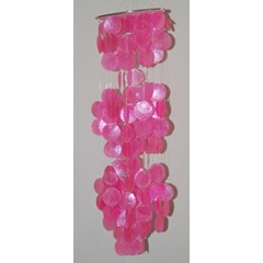 capiz wind chimes art / seni capiz lonceng angin