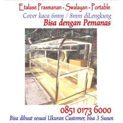 etalase prasmanan - swalayan - portable