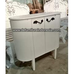 kerajinan kayu cabinet white zalifa