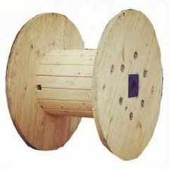 gulungan kabel kayu 