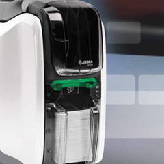 zebra zc100 single side card printer