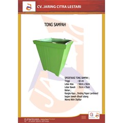 aksesoris laboratorium tempat sampah