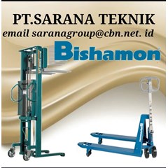pt saran  teknik bishamon hand pallet - stacker pt sarana teknik manual & scale