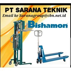 stockist pt.sarana teknik bishamon hand pallet stacker type mb bishamon hand pallet stacker - material handling